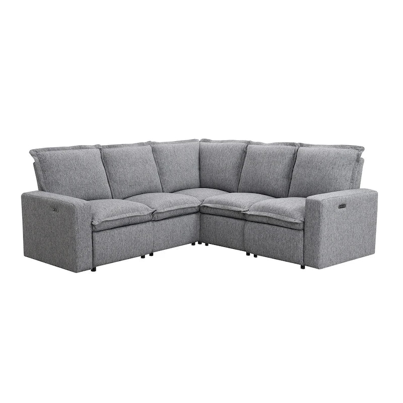 Power Recliner Chair Home Theater Seating Soft Chair with USB Port for Living Room, Bedroom, Theater room, Beige