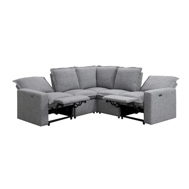 Power Recliner Chair Home Theater Seating Soft Chair with USB Port for Living Room, Bedroom, Theater room, Beige