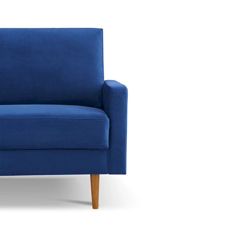 69 Inch Wide Upholstered Sofa with Square Arms