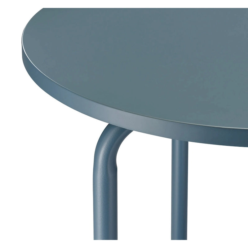 Metal Accent Table in Bluestone