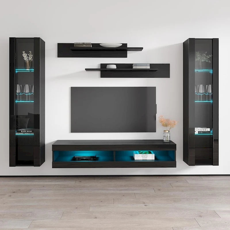 34TV Wall Mounted Floating Modern Entertainment Center
