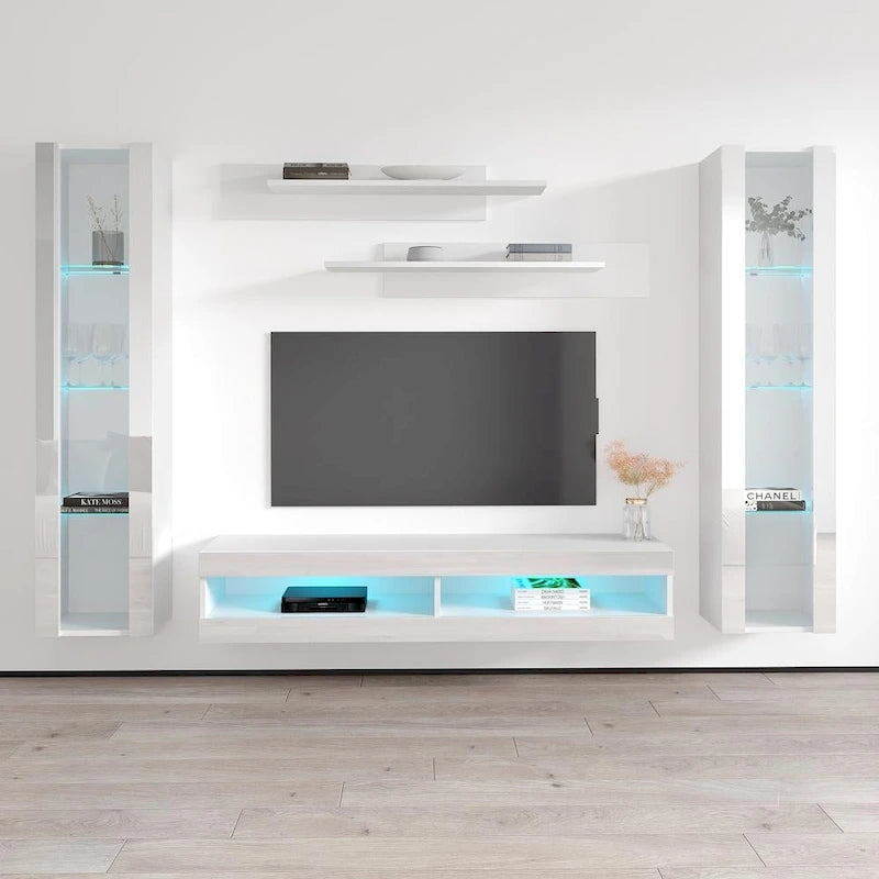 34TV Wall Mounted Floating Modern Entertainment Center
