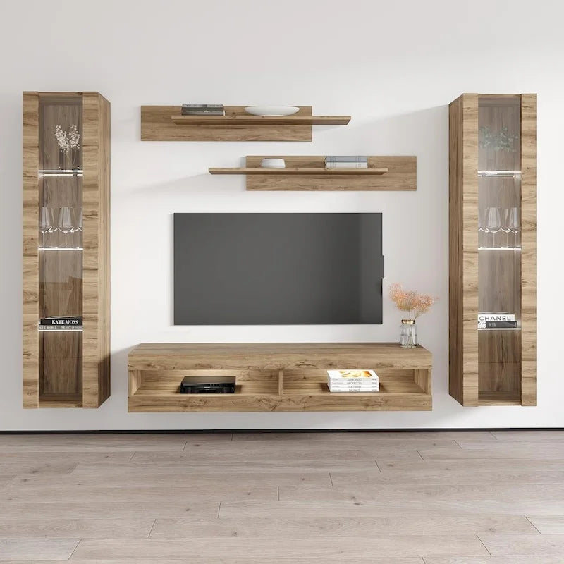 34TV Wall Mounted Floating Modern Entertainment Center