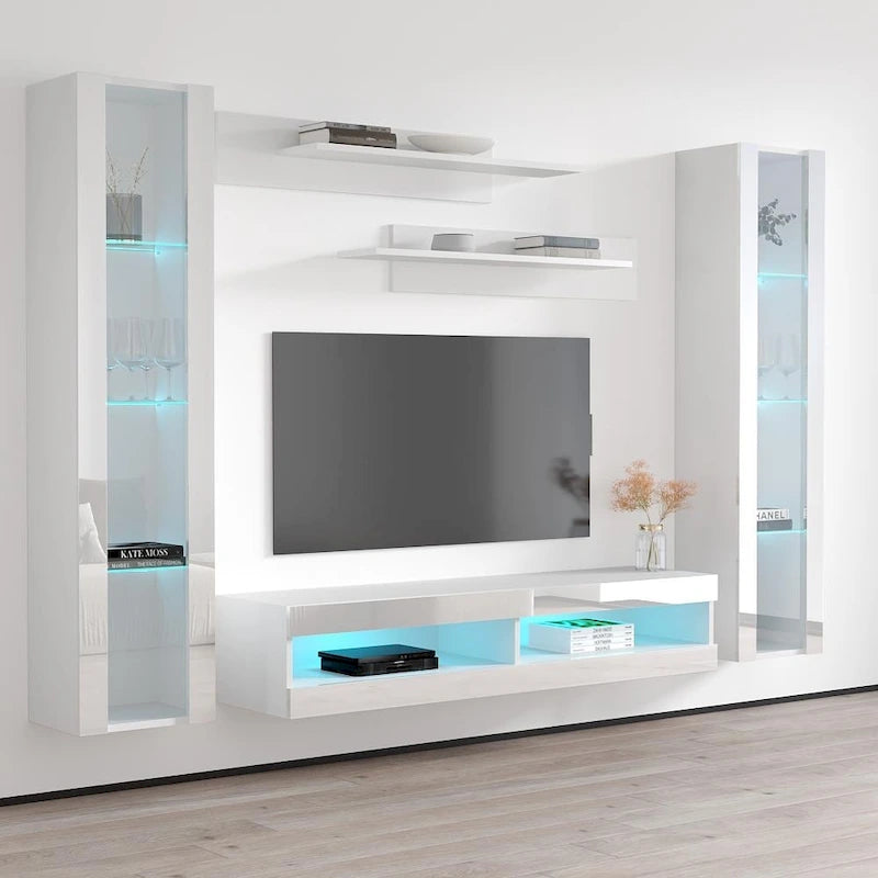 34TV Wall Mounted Floating Modern Entertainment Center