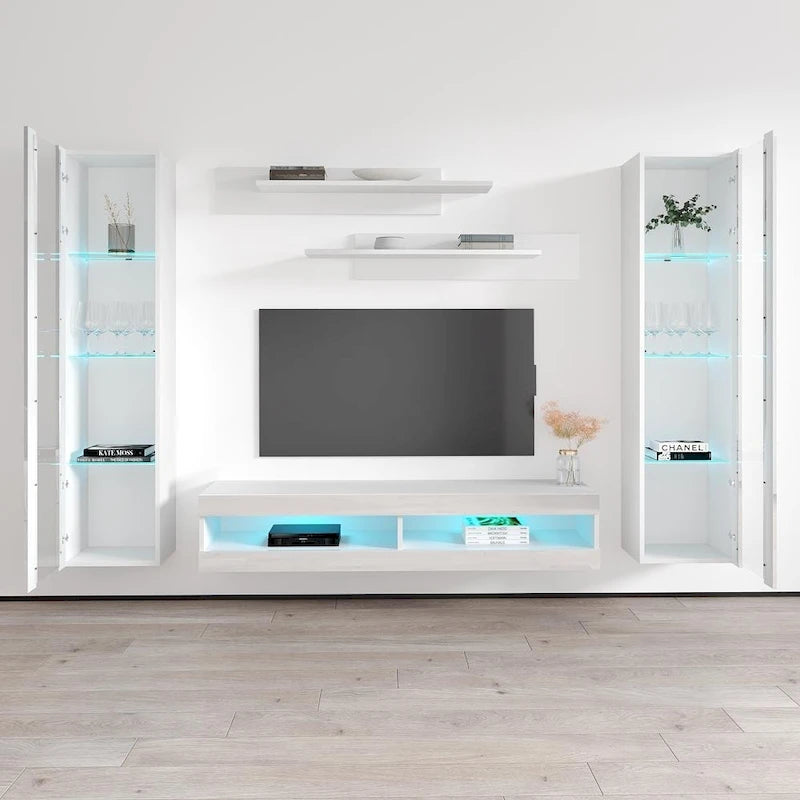 34TV Wall Mounted Floating Modern Entertainment Center