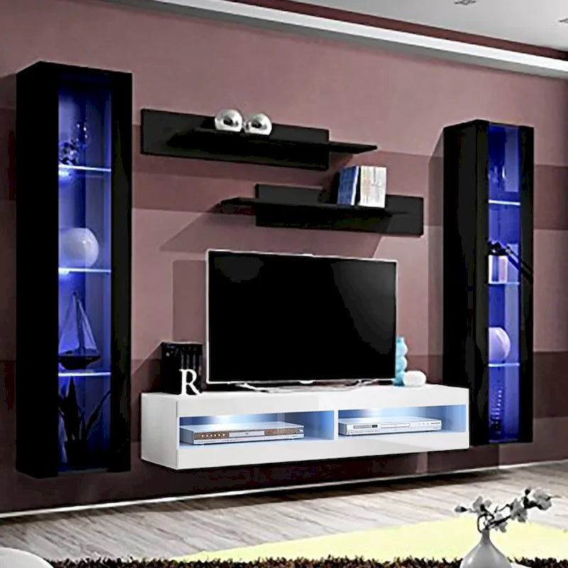 34TV Wall Mounted Floating Modern Entertainment Center