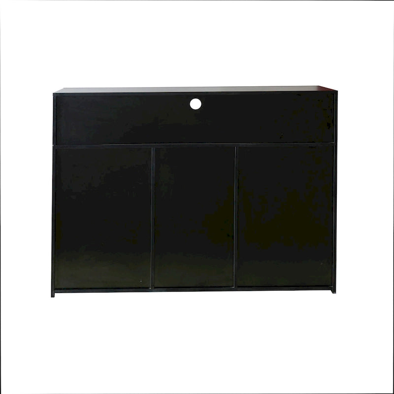 Sideboard Storage Cabinet High Gloss with LED Light