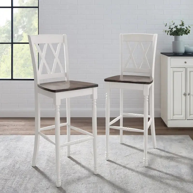 2Pc Bar Stool Set - 18 W x21.75 D x 46.5 H
