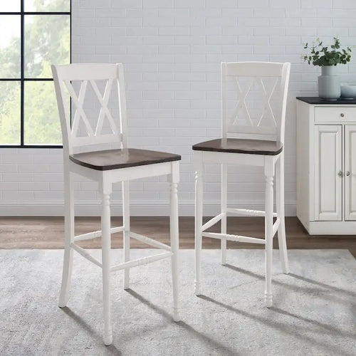 2Pc Bar Stool Set - 18 W x21.75 D x 46.5 H