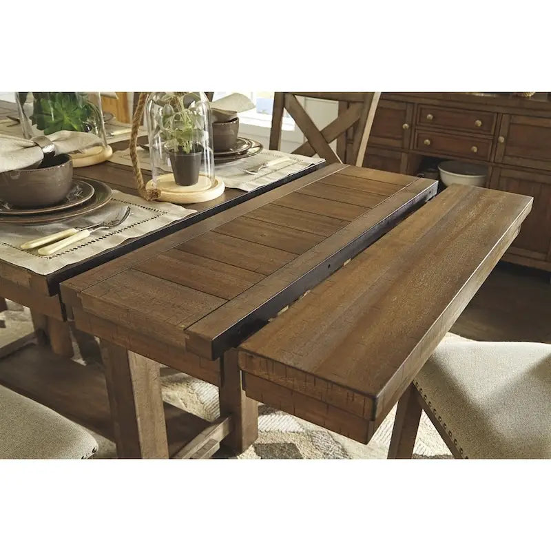Counter Height Extension Table - Grayish Brown - 36 W x 86 D x 36 H