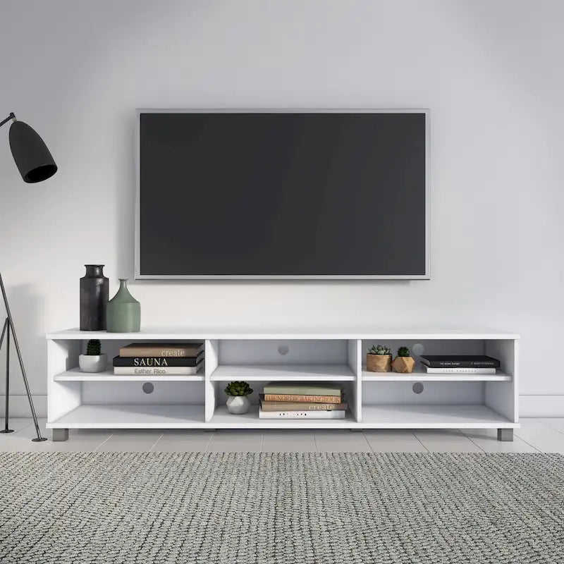 Low Profile Modern TV Stand, for TV's up to 85