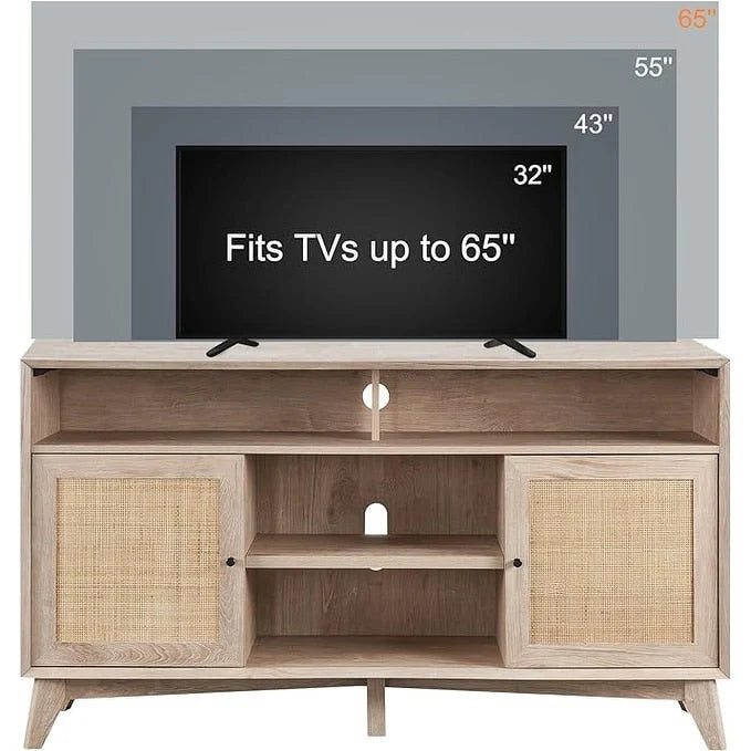 Mid Century Modern TV Stand, Highboy Entertainment Center, TV Console