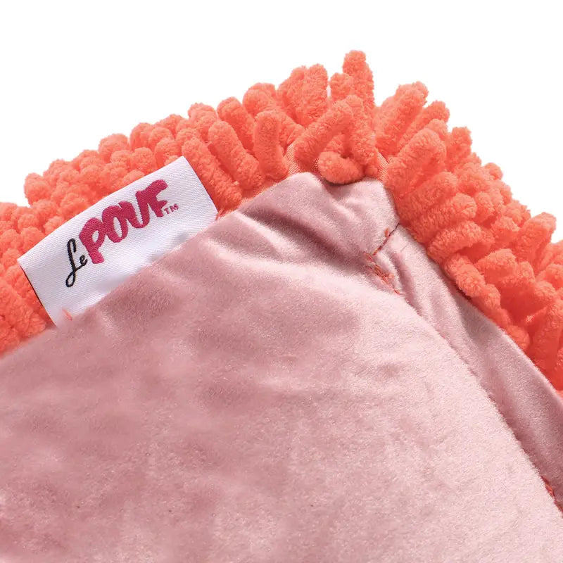 Modern Microfiber Chenille Pouf by