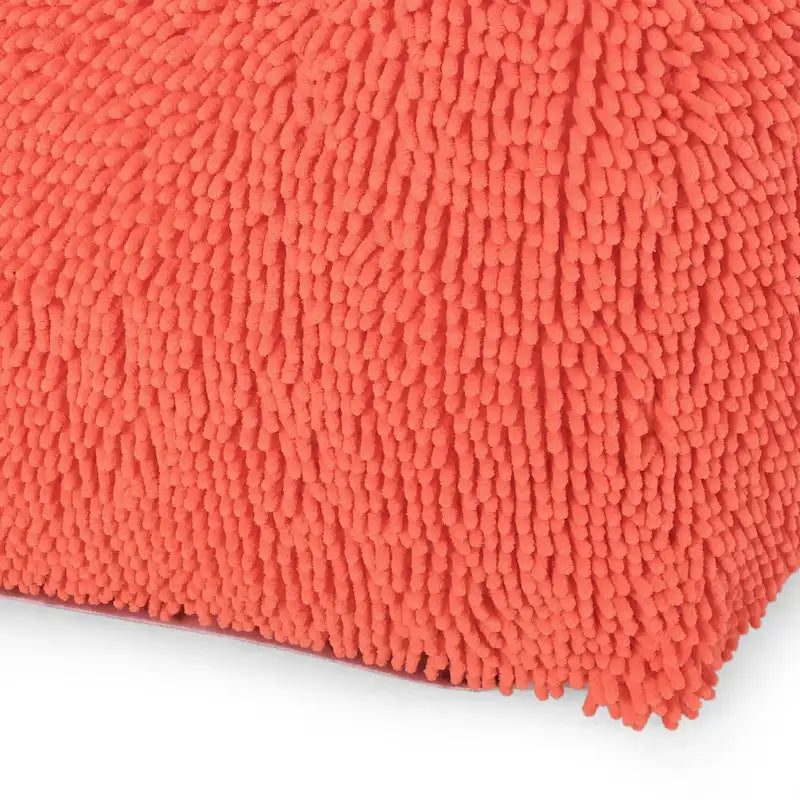 Modern Microfiber Chenille Pouf by