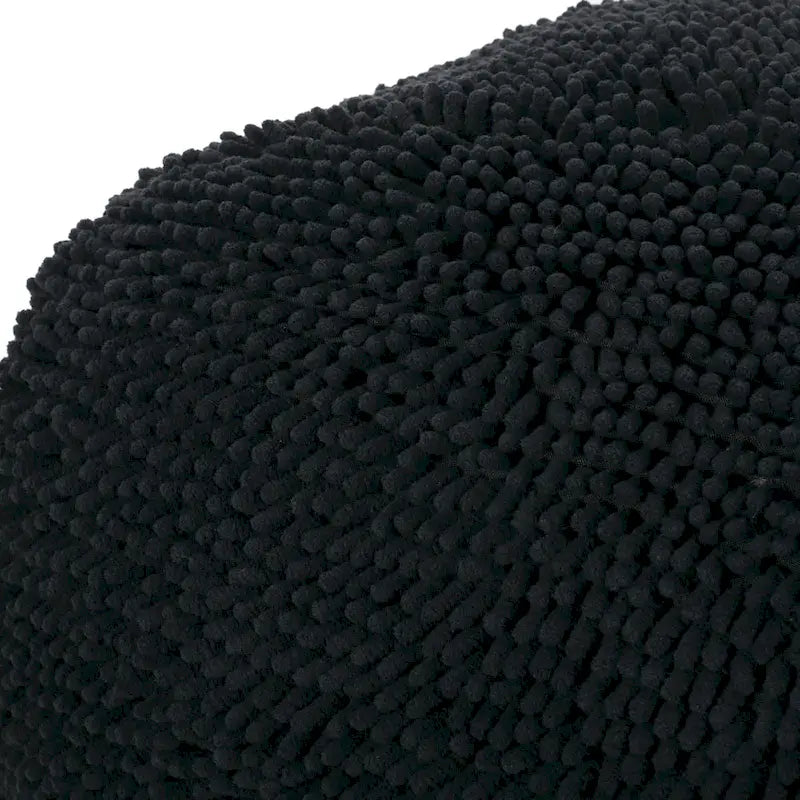 Modern Microfiber Chenille Pouf by