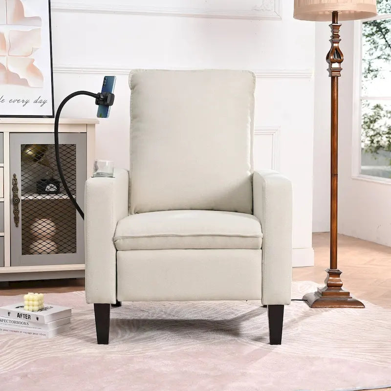 Recliner Chairs for Adults,Adjustable Recliner Sofa with Mobile Phone Holder & Cup Holder