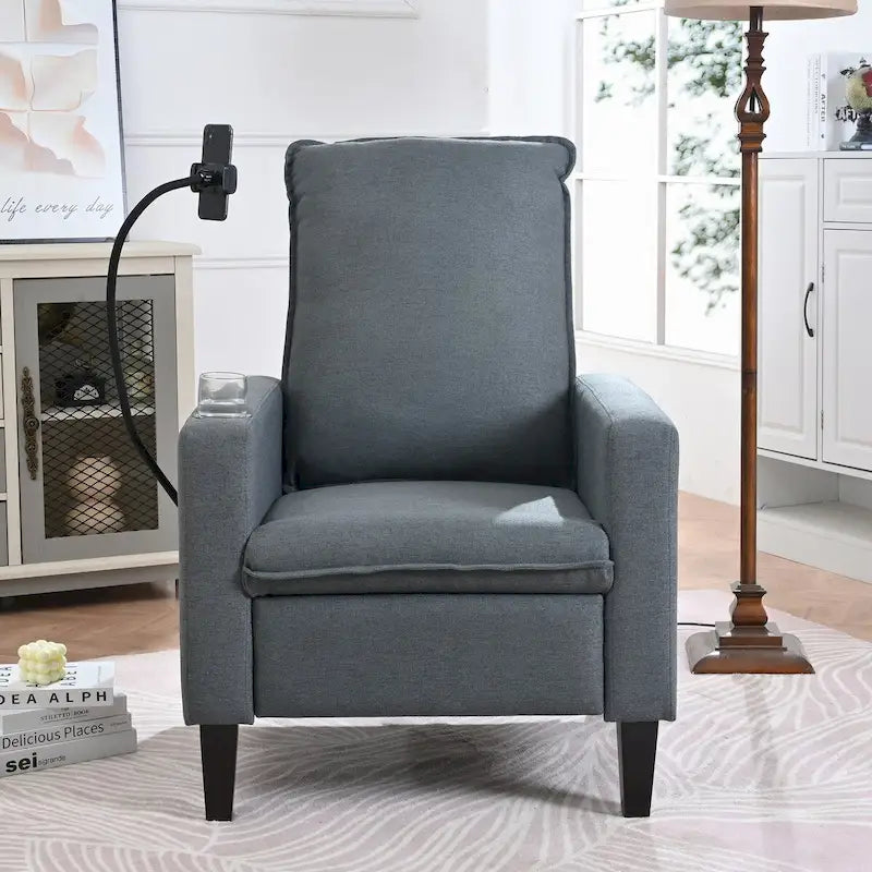 Recliner Chairs for Adults,Adjustable Recliner Sofa with Mobile Phone Holder & Cup Holder
