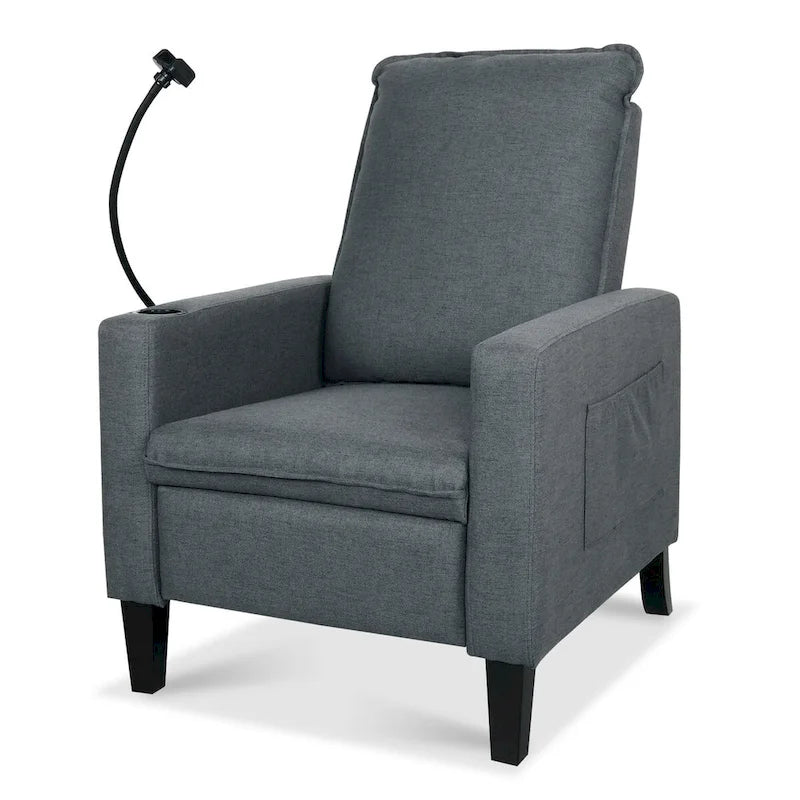 Recliner Chairs for Adults,Adjustable Recliner Sofa with Mobile Phone Holder & Cup Holder