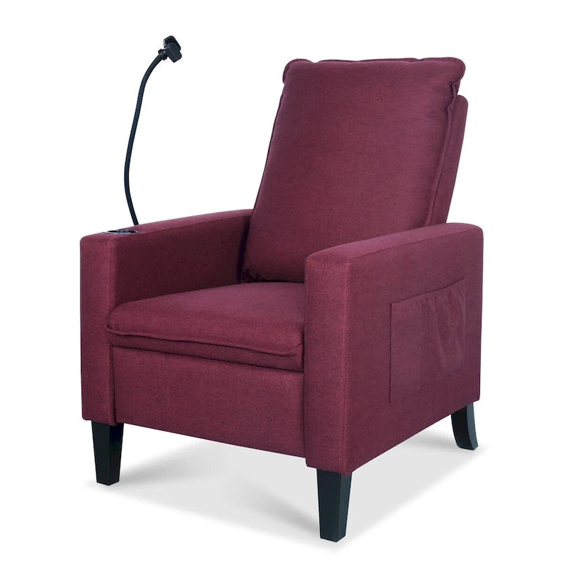 Recliner Chairs for Adults,Adjustable Recliner Sofa with Mobile Phone Holder & Cup Holder