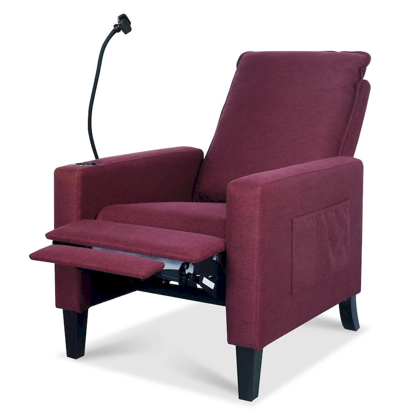 Recliner Chairs for Adults,Adjustable Recliner Sofa with Mobile Phone Holder & Cup Holder