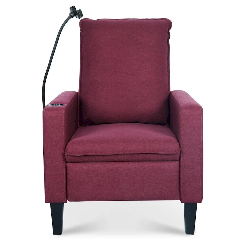 Recliner Chairs for Adults,Adjustable Recliner Sofa with Mobile Phone Holder & Cup Holder