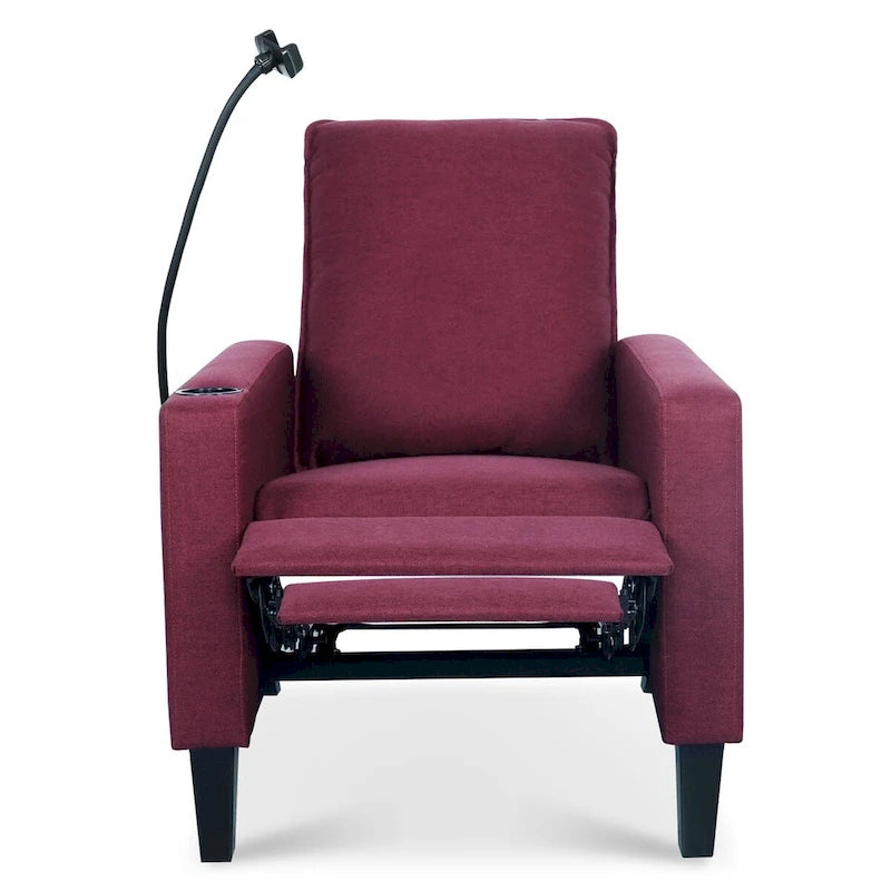 Recliner Chairs for Adults,Adjustable Recliner Sofa with Mobile Phone Holder & Cup Holder