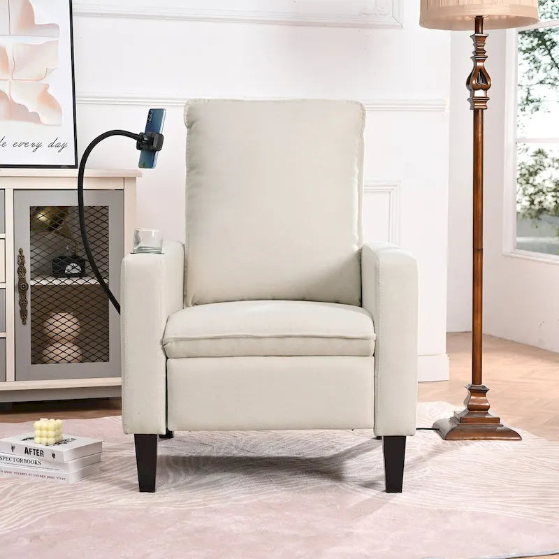 Recliner Chairs for Adults,Adjustable Recliner Sofa with Mobile Phone Holder & Cup Holder