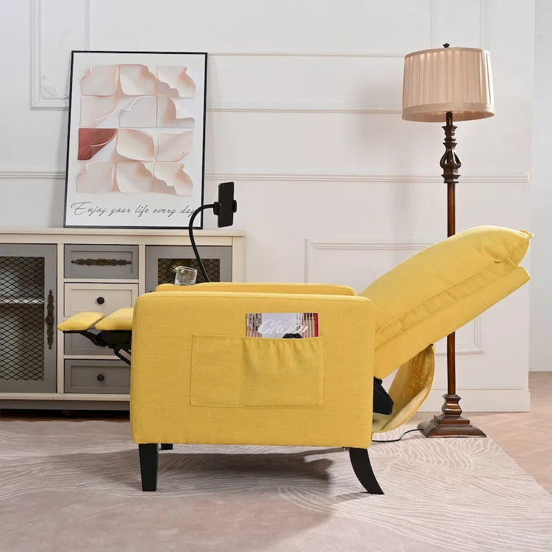 Recliner Chairs for Adults,Adjustable Recliner Sofa with Mobile Phone Holder & Cup Holder