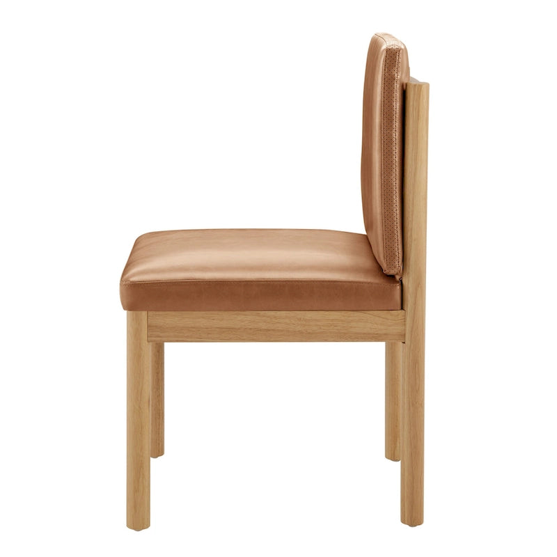 Faux Leather Dining Side Chair (Set of 2)