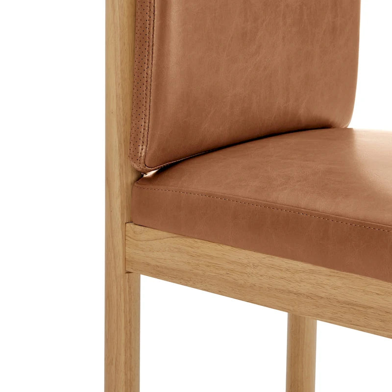 Faux Leather Dining Side Chair (Set of 2)